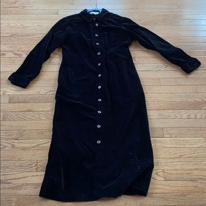 Black velvet dress